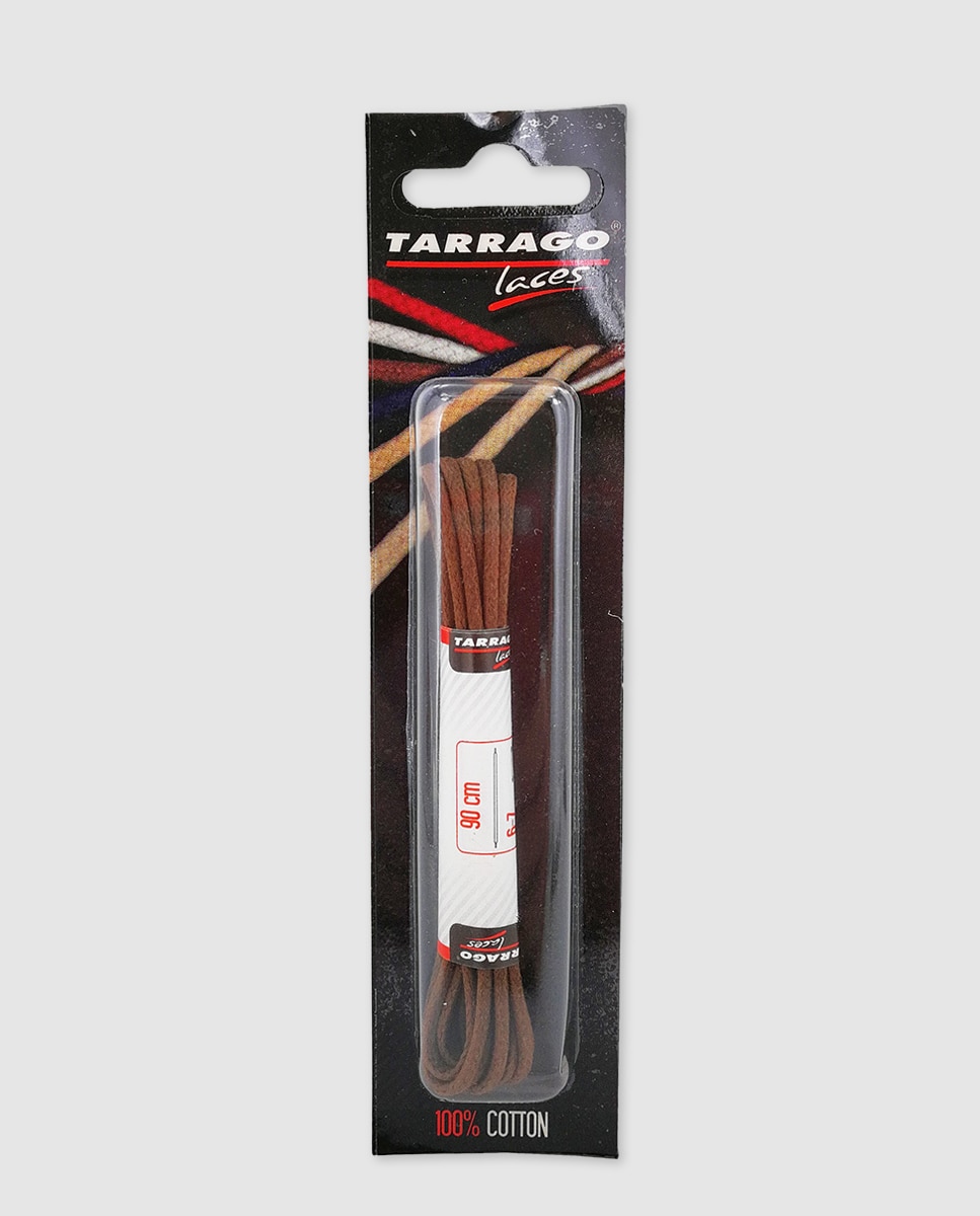 Imagem 0 de Cordões finos encerados Tarrago castanhos de 90 cm