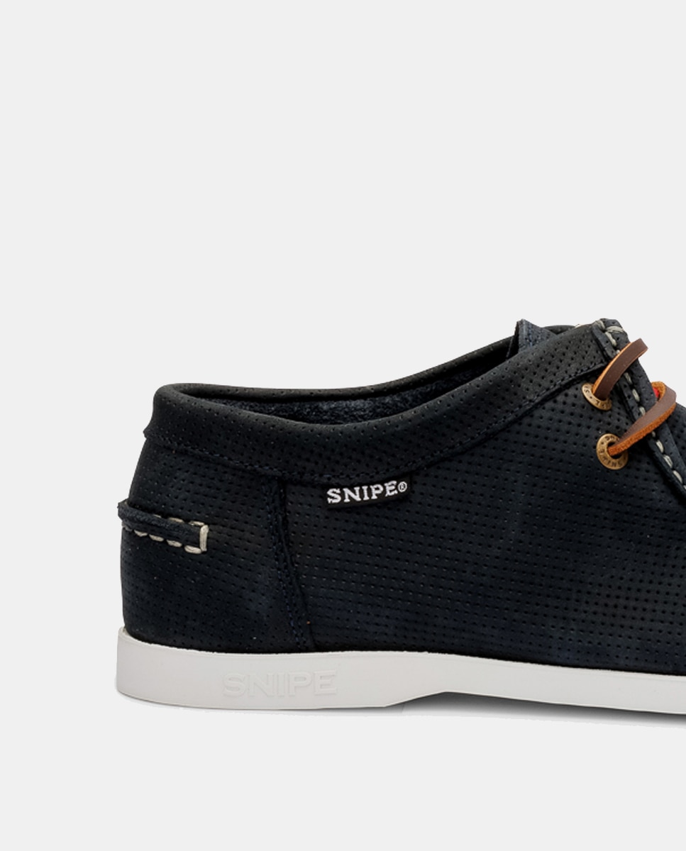 Sapatos Noruegueses em Nobuck Azul-escuro-5