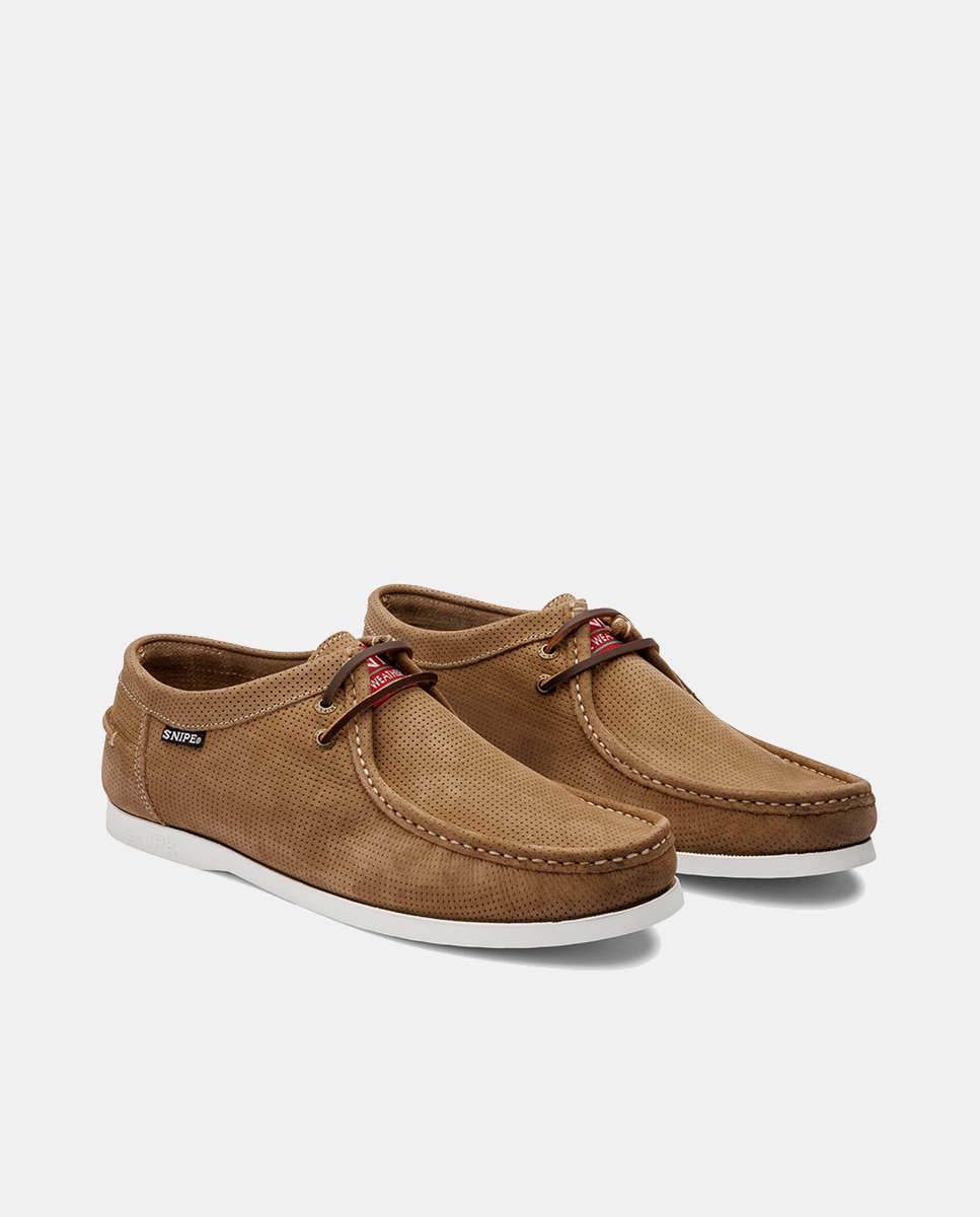 Sapatos Noruegueses em Nobuck Taupe-2