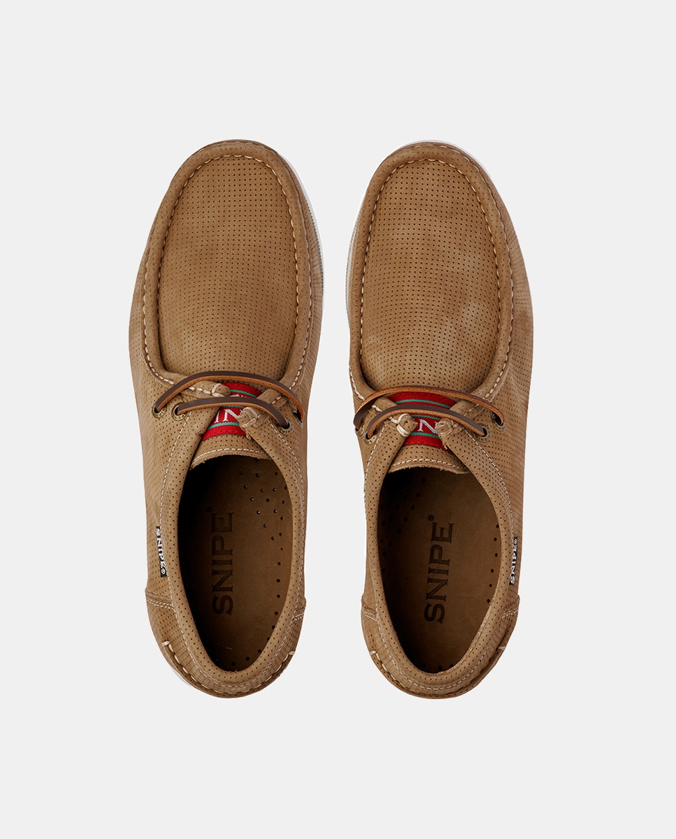 Sapatos Noruegueses em Nobuck Taupe-4