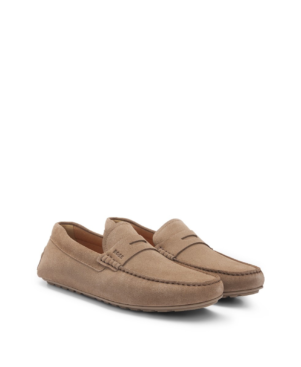 Mocassins em Pele Castanho-claro-2