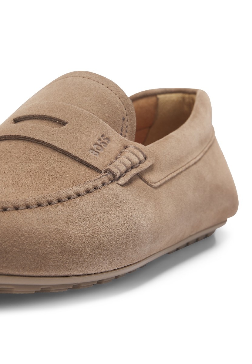 Mocassins em Pele Castanho-claro-3