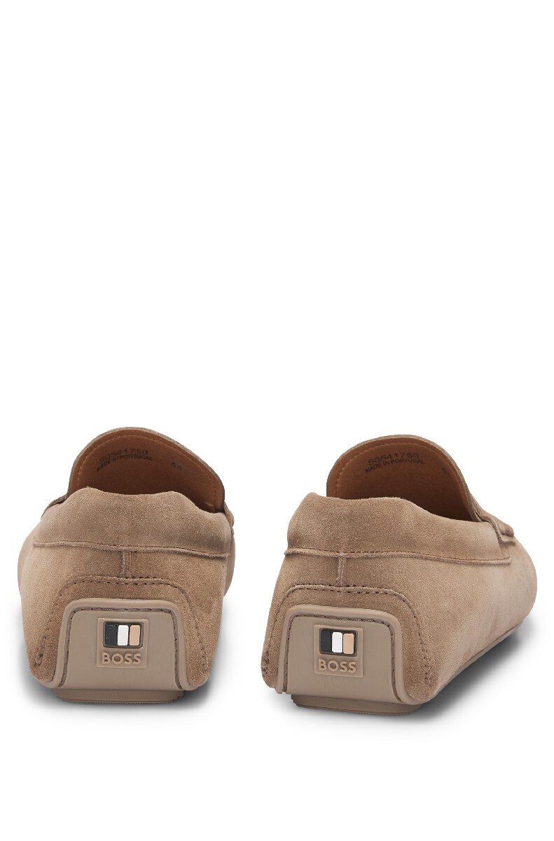 Mocassins em Pele Castanho-claro-4
