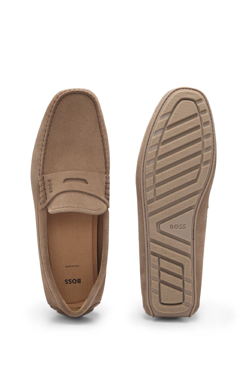 Mocassins em Pele Castanho-claro-6