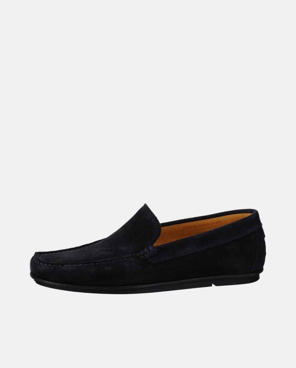 Mocassins Wilmon de Camurça Azul-5