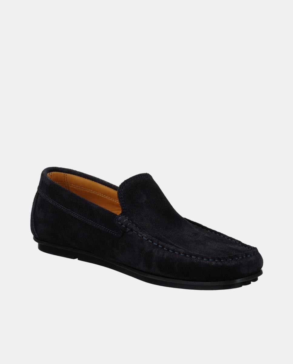 Mocassins Wilmon de Camurça Azul-10