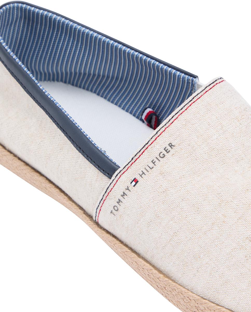 Alpercatas de Chambray com Logótipo Natural-2