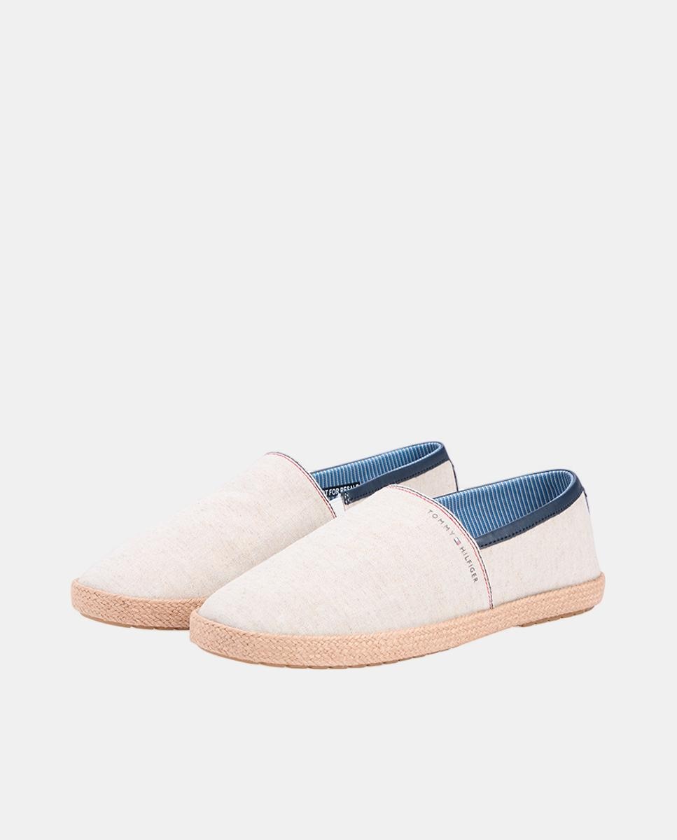 Alpercatas de Chambray com Logótipo Natural-5