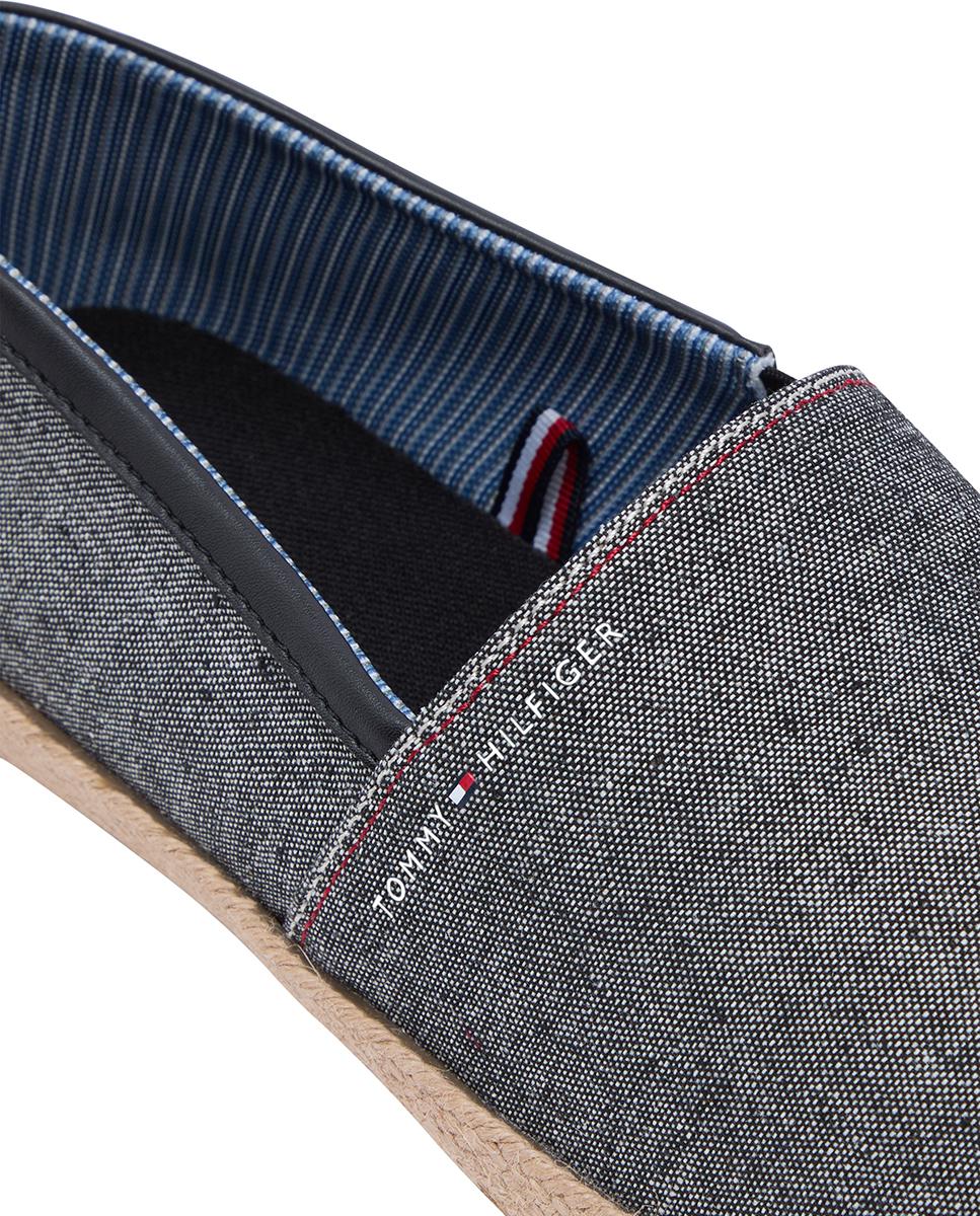 Alpercatas de Chambray com Logótipo Cinzento-2