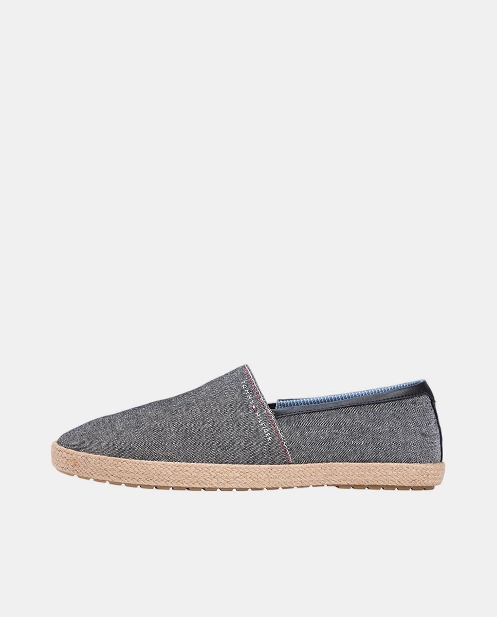 Alpercatas de Chambray com Logótipo Cinzento-3