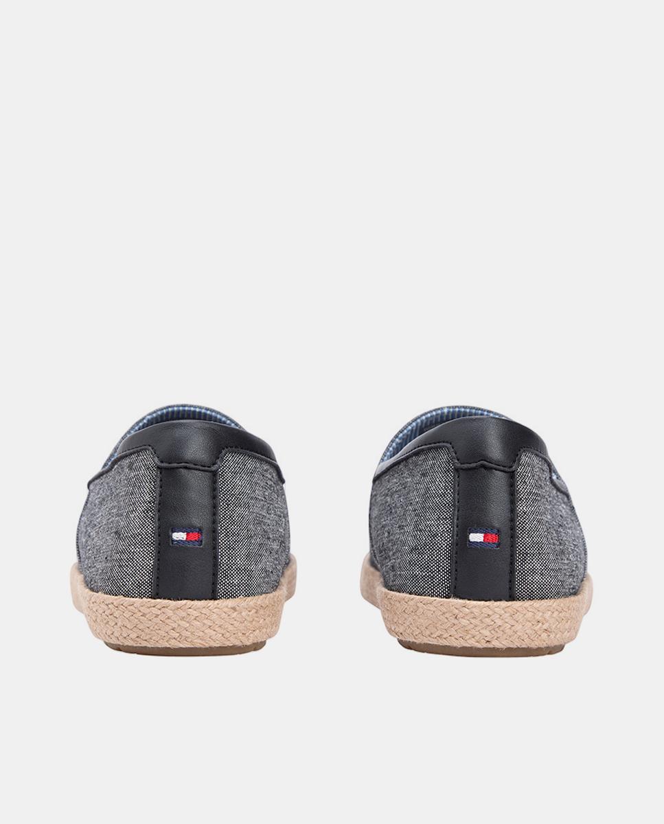 Alpercatas de Chambray com Logótipo Cinzento-4