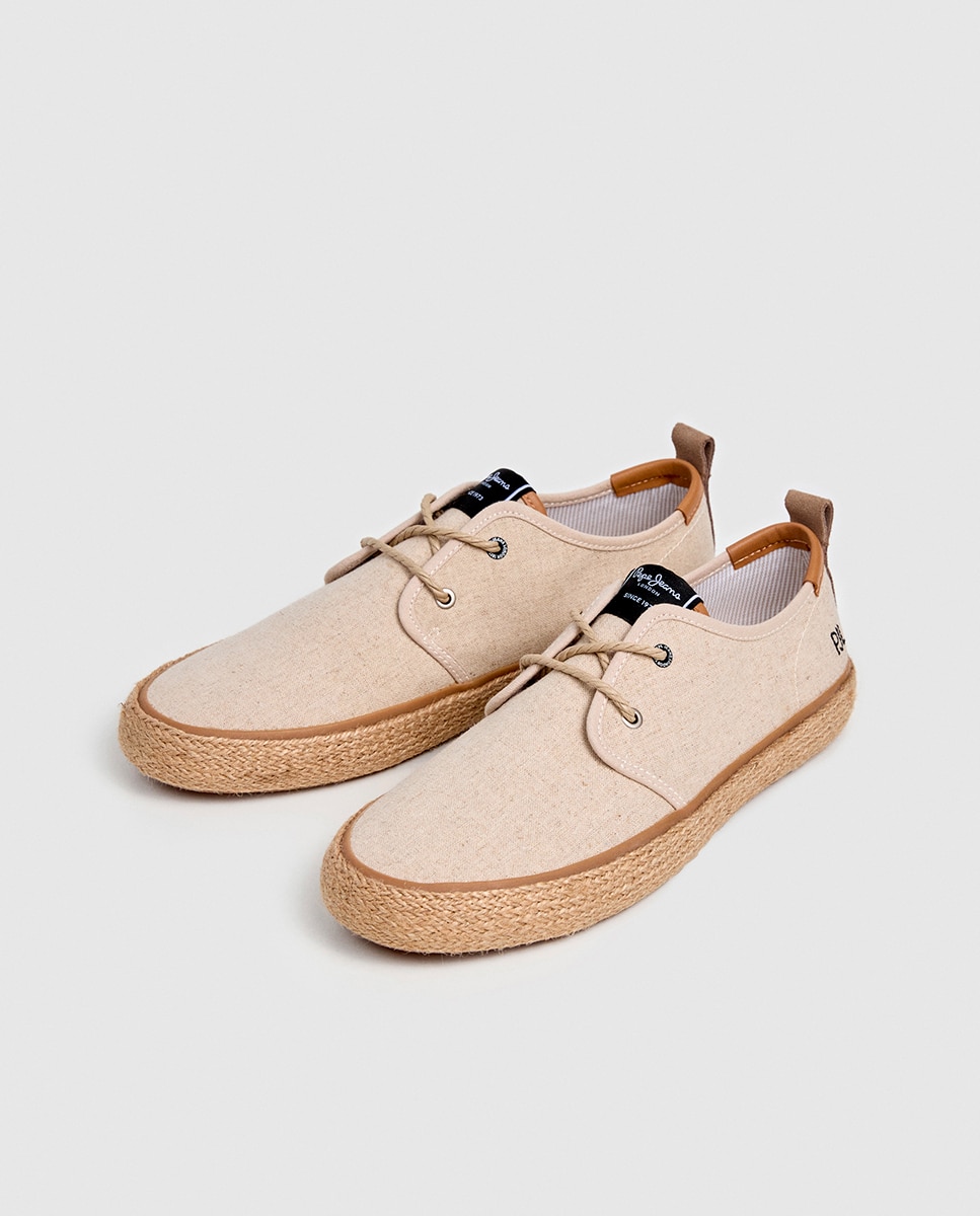 Sapatos Blucher Clássicos de Ilhós Duplo Castanho-claro-3