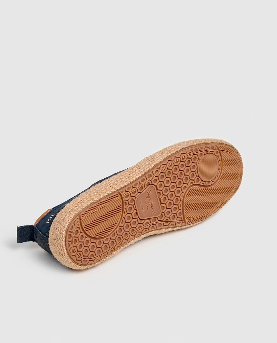 Sapatos Blucher Clássicos de Ilhós Duplo Azul-marinho-6