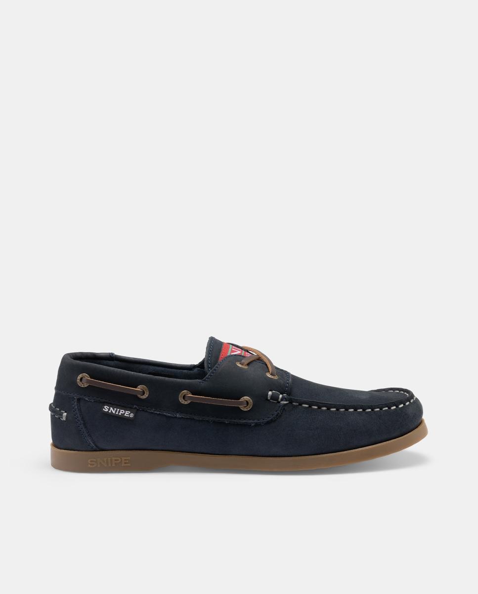 Imagem 0 de Sapatos Náuticos em Pele Nobuck com Sola de Borracha