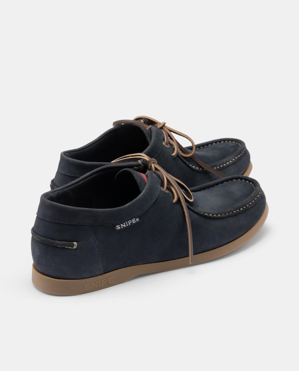 Sapatos Noruegueses em Nobuck Azul-marinho-4