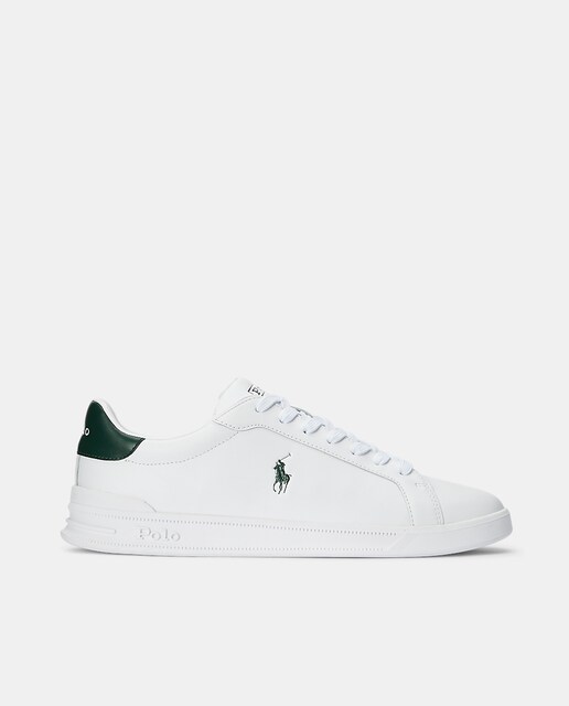 Zapatillas Heritage Court II de hombre tipo casco bajas de piel con logotipo y suela de goma