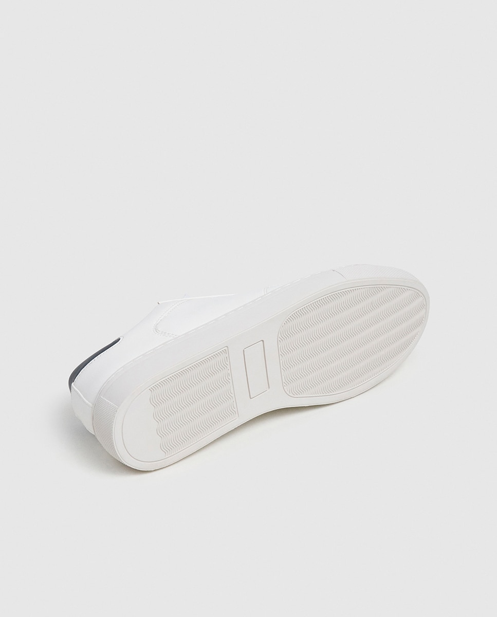Zapatilla de corte bajo con suela cupsole de goma y cuello acolchado. - Pepe Jeans - Blanco Blanco-5