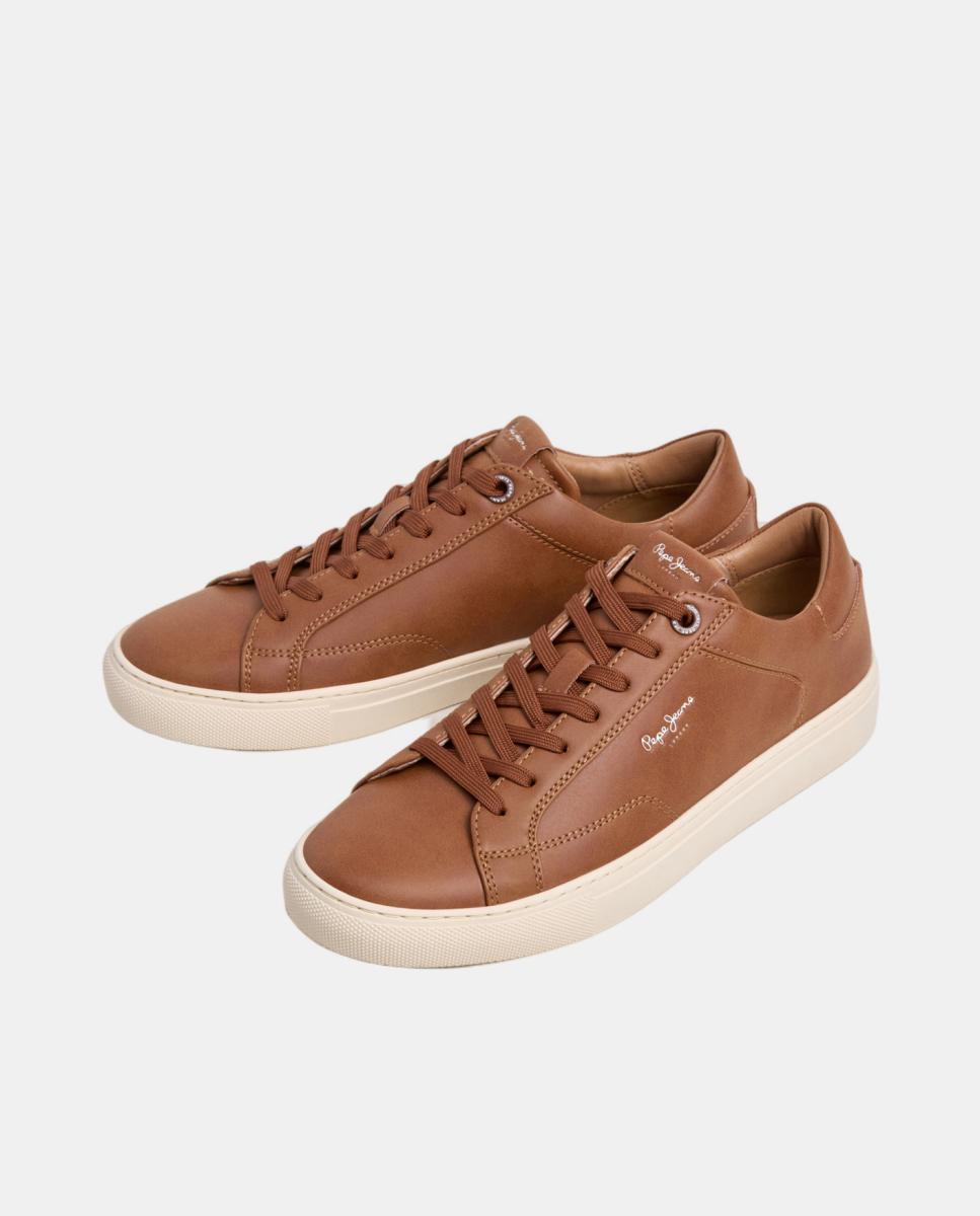 Sapatilhas Basic Couro-4