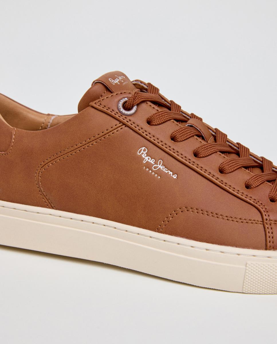 Sapatilhas Basic Couro-6