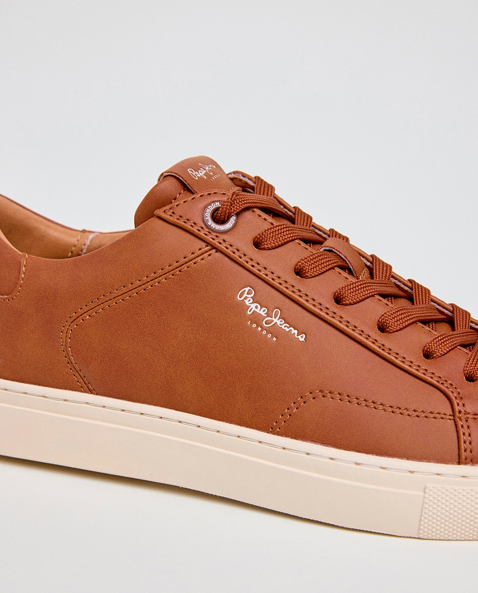 Sapatilhas Basic Couro-11