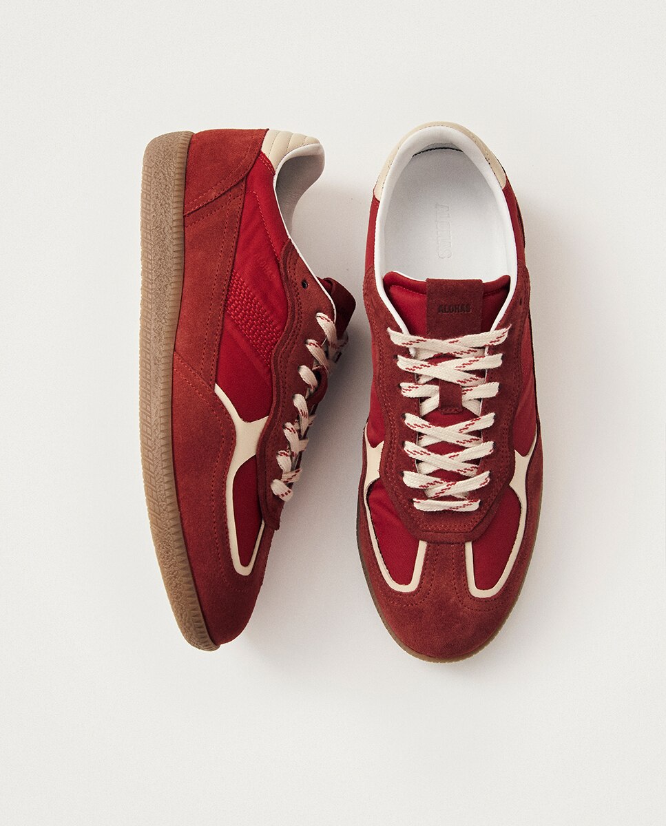 Zapatillas de ante - Alohas - Rojo Rojo-3