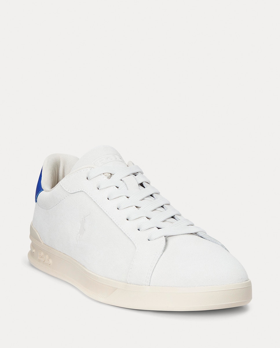 Sapatilhas Baixas Heritage Court em Pele Branco-2
