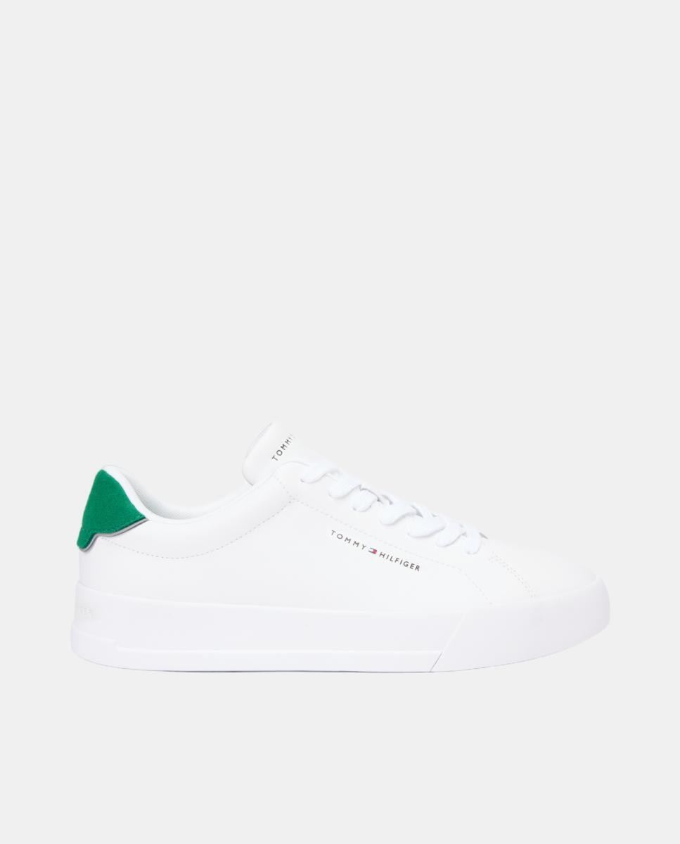 Tommy Hilfiger - Zapatilla de piel de hombre con logo.