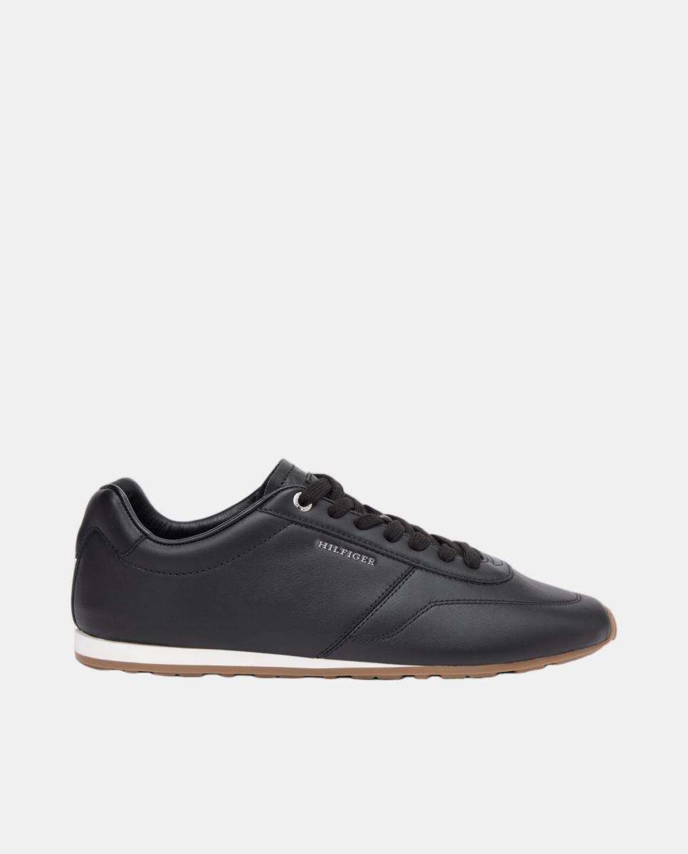 Tommy Hilfiger - Runner de cuero de hombre con logo Hilfiger.