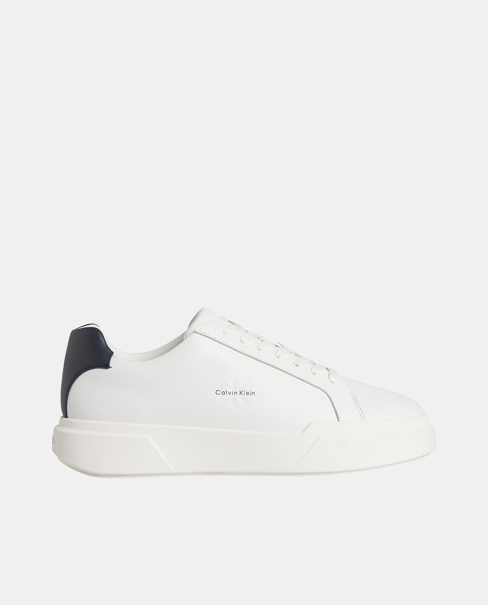 Sapatilhas em Pele Branco-1