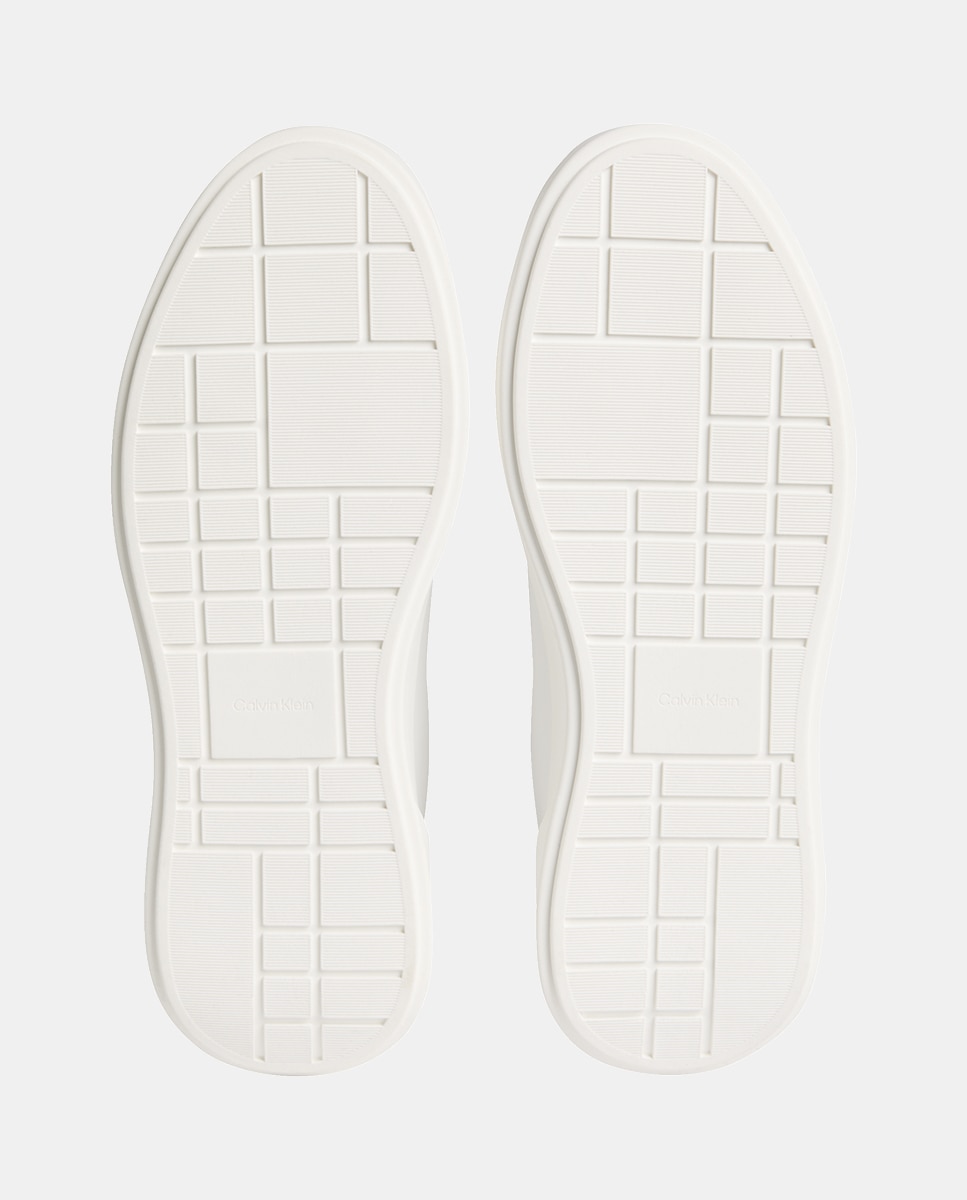 Sapatilhas em Pele Branco-5