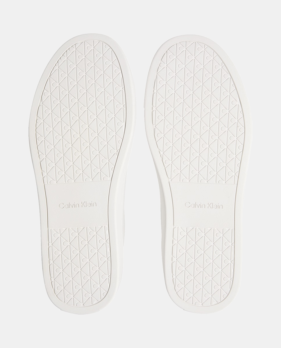 Sapatilhas em Pele Branco-5