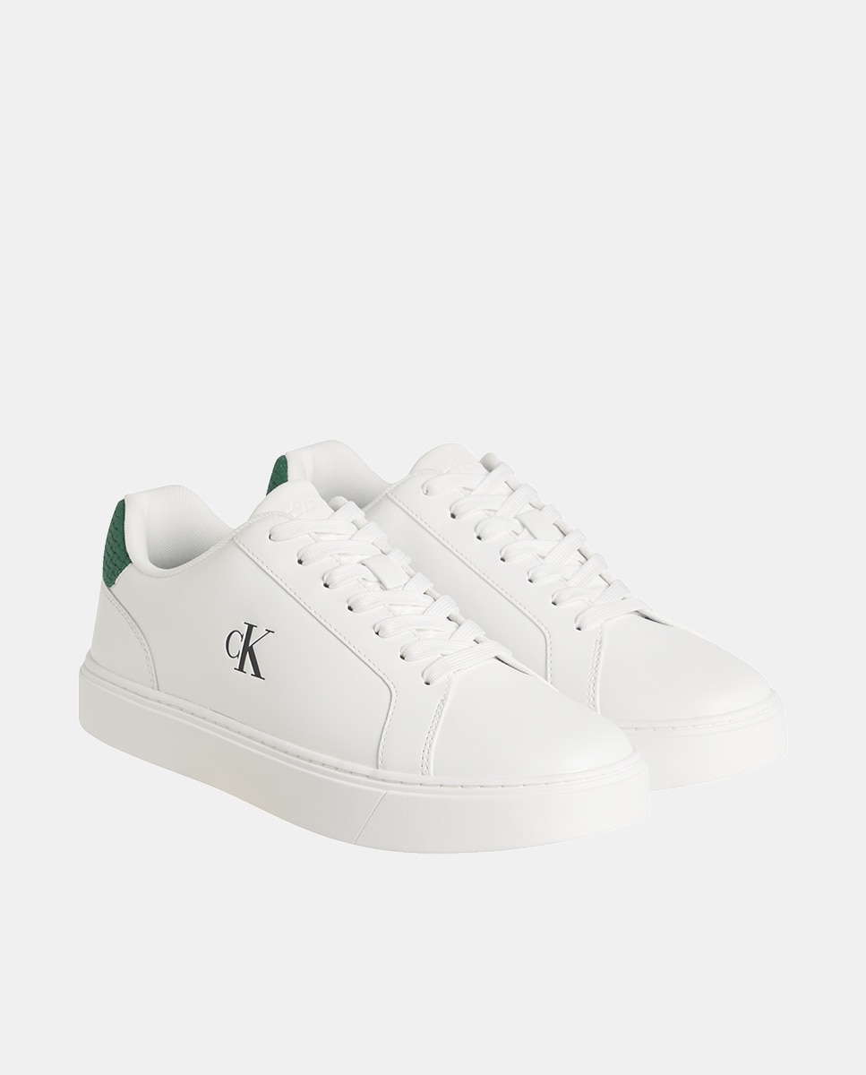 Sapatilhas em Pele Branco-2