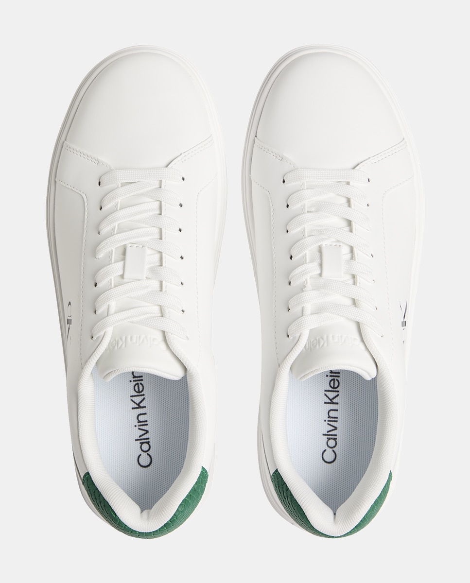 Sapatilhas em Pele Branco-3