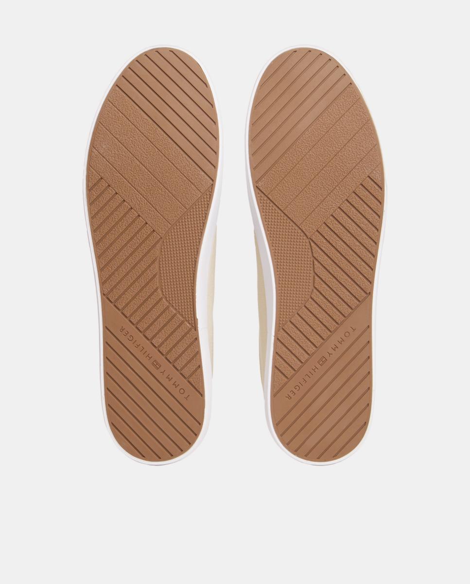 Sapatilhas de Chambray com Logótipo Natural-7