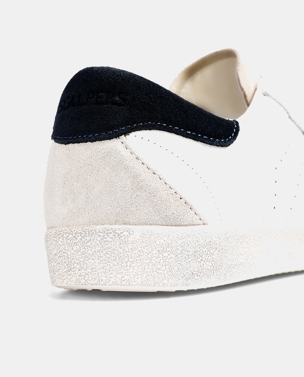 Sapatilhas Baixas com Caveira em Contraste Branco-gelo-6