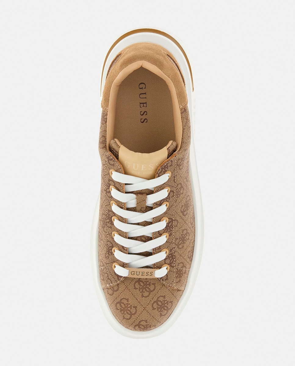 Zapatilla baja de hombre - Guess - Marrón claro Marrón claro-3