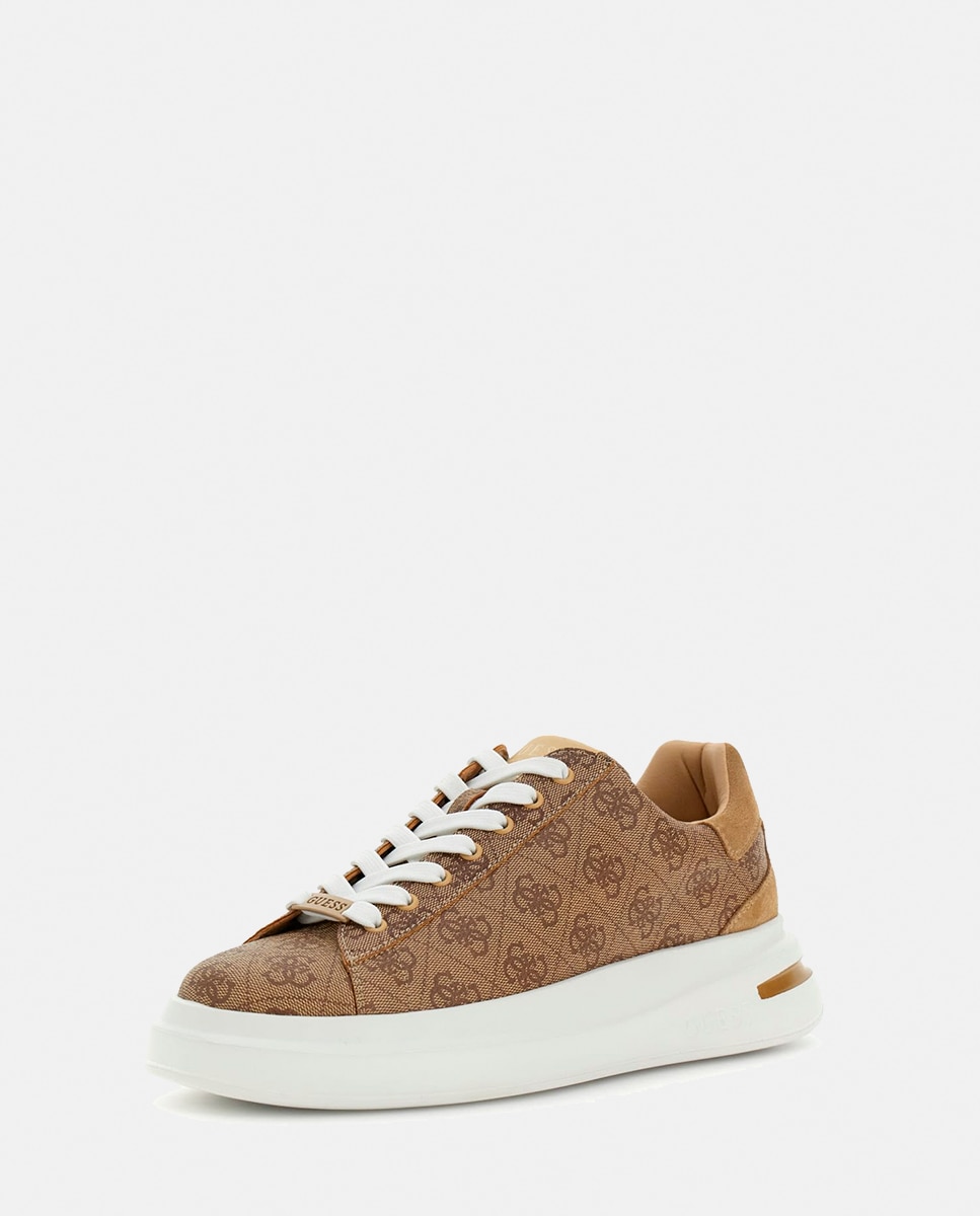 Zapatilla baja de hombre - Guess - Marrón claro Marrón claro-4