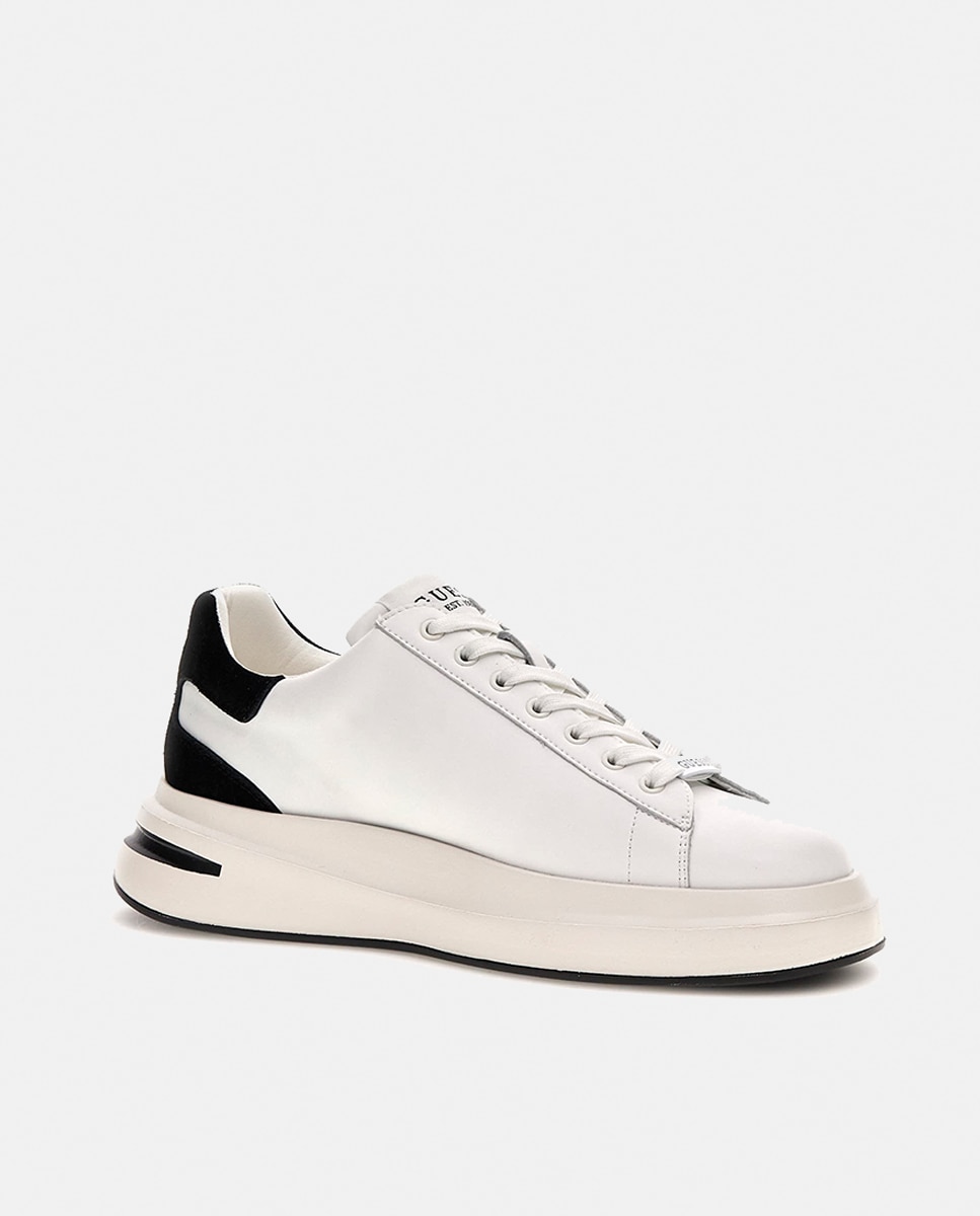 Zapatilla baja de hombre - Guess - Blanco Blanco-4