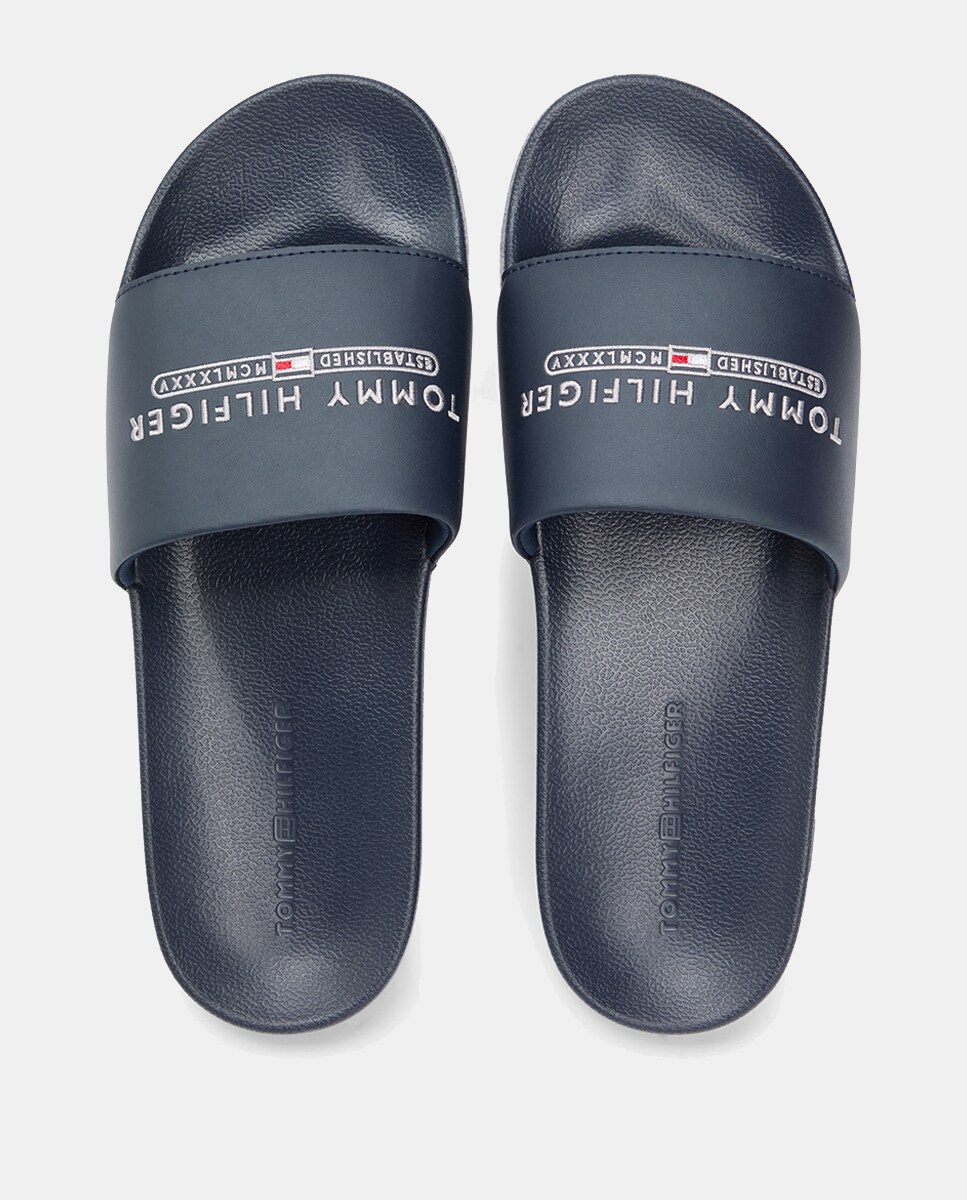 Chinelos com Logótipo Azul-marinho-5