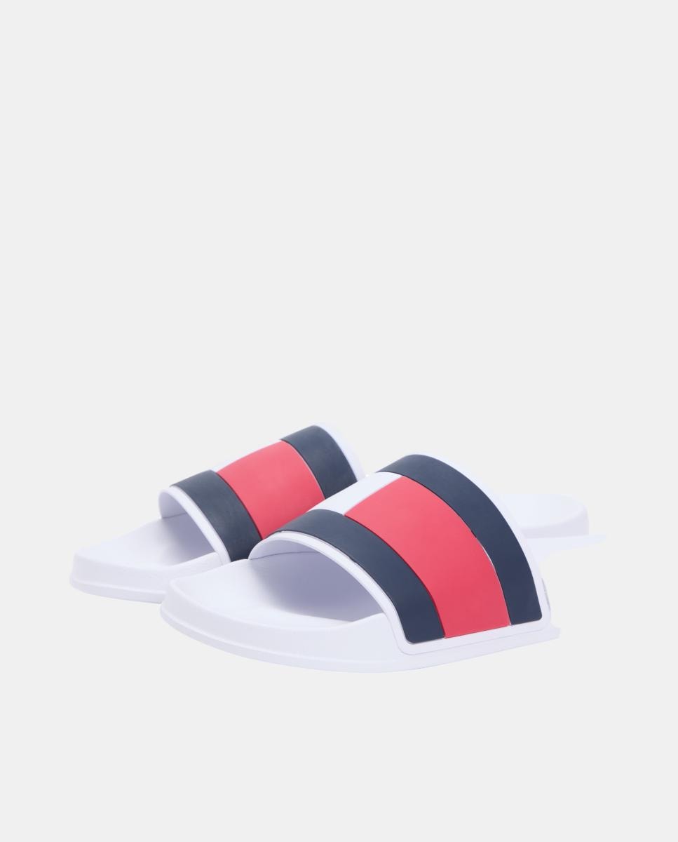 Chinelos com Bandeira Branco-3