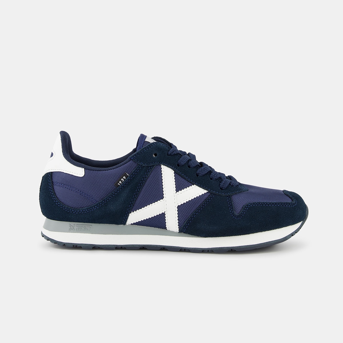 Imagem 0 de Sapatilhas Baixas de Running com Logótipo Lateral e Detalhes em Contraste - Azul-Marinho