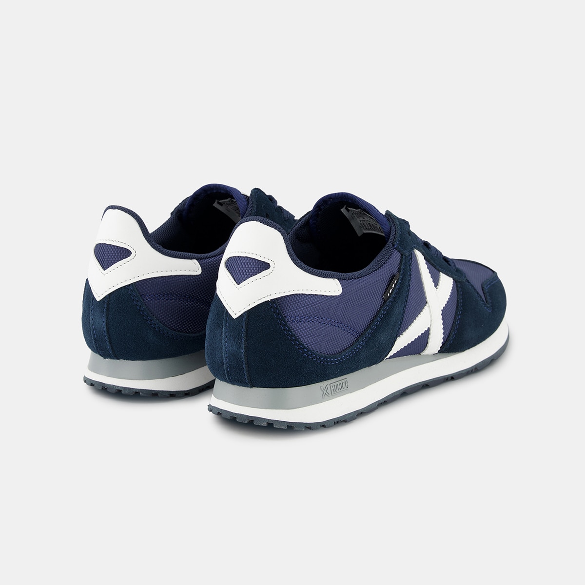Sapatilhas Baixas de Running com Logótipo Lateral e Detalhes em Contraste - Azul-Marinho Azul-marinho-3