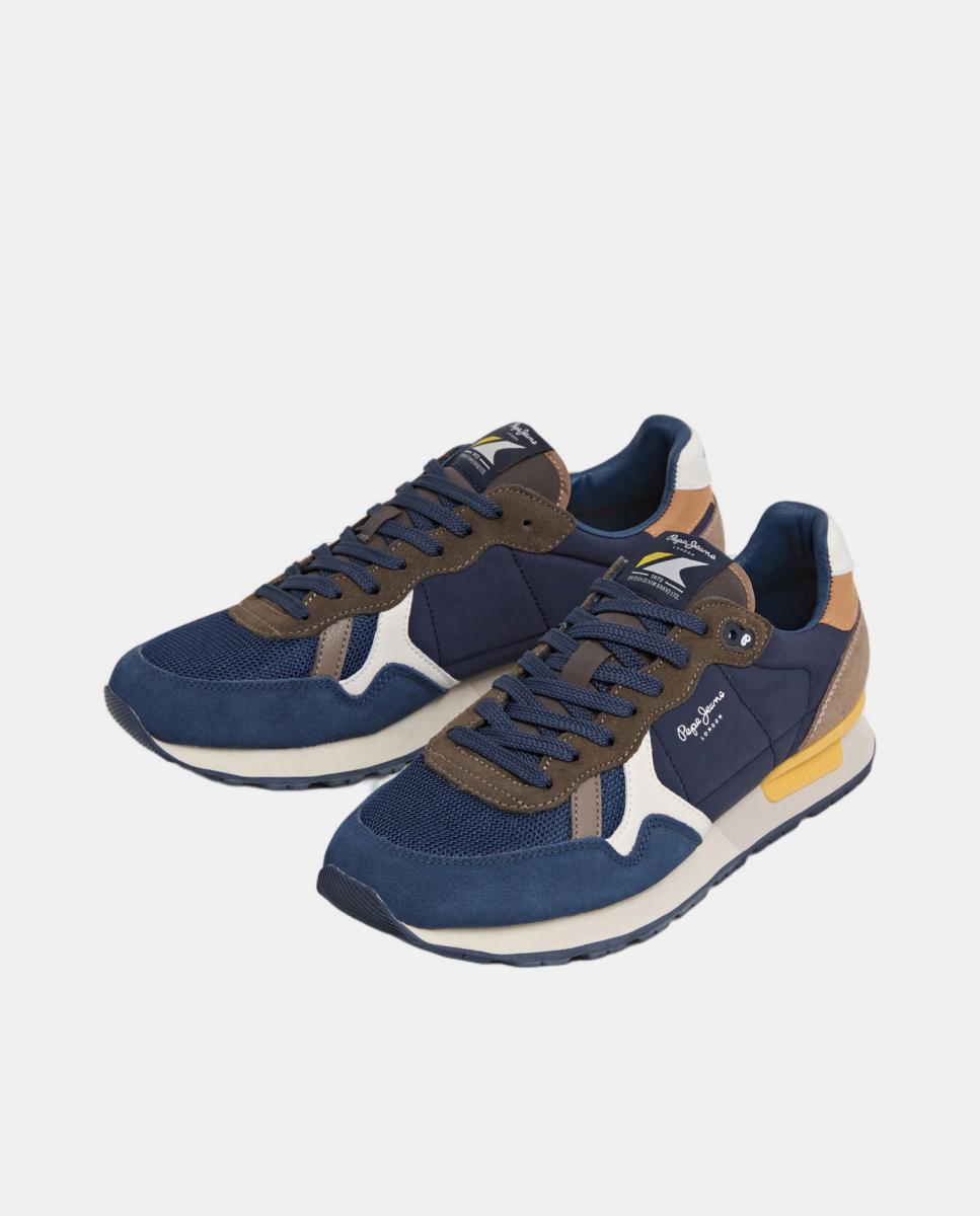 Sapatilhas Retro de Estilo Running Brit Essence M Azul-marinho-3
