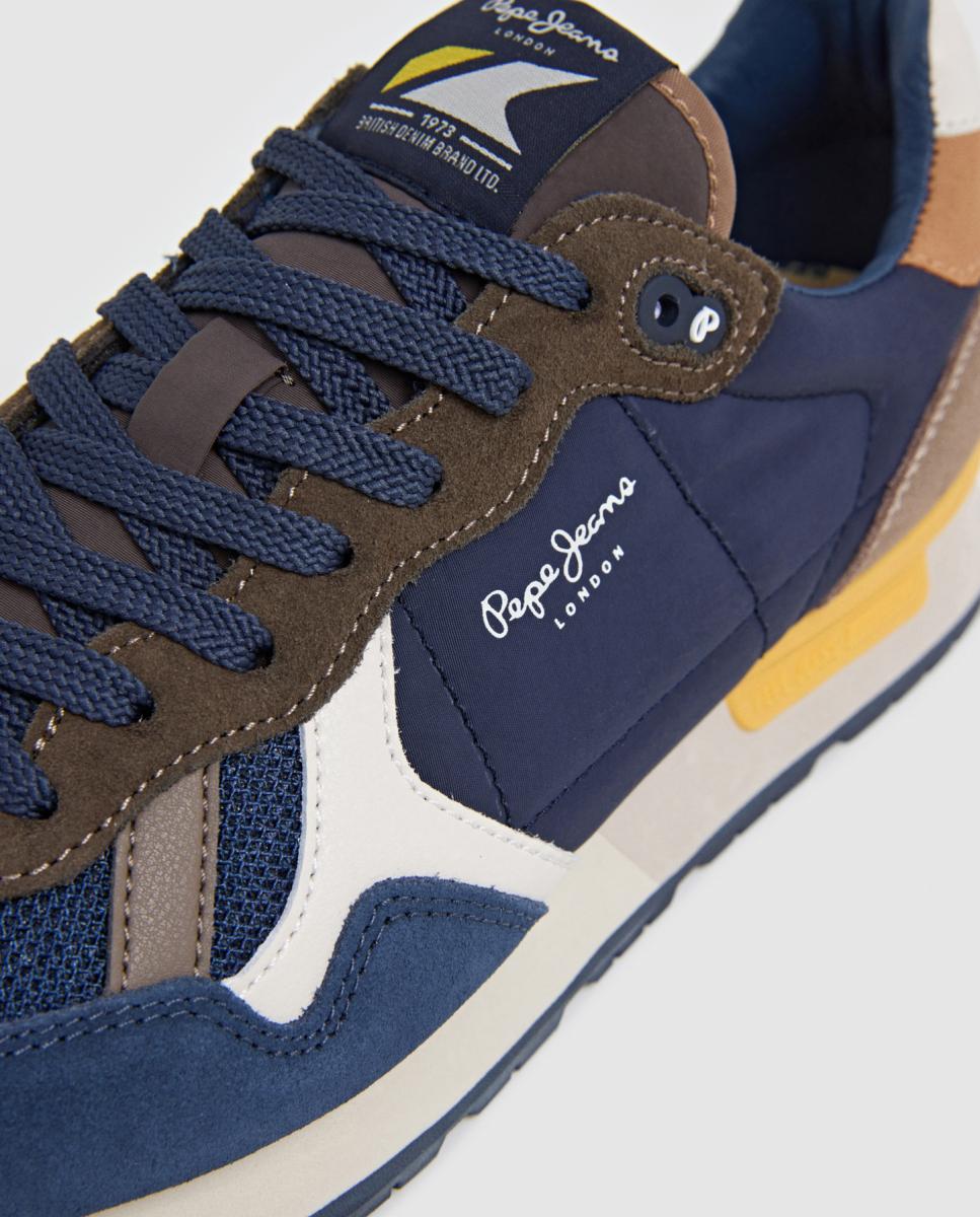 Sapatilhas Retro de Estilo Running Brit Essence M Azul-marinho-5