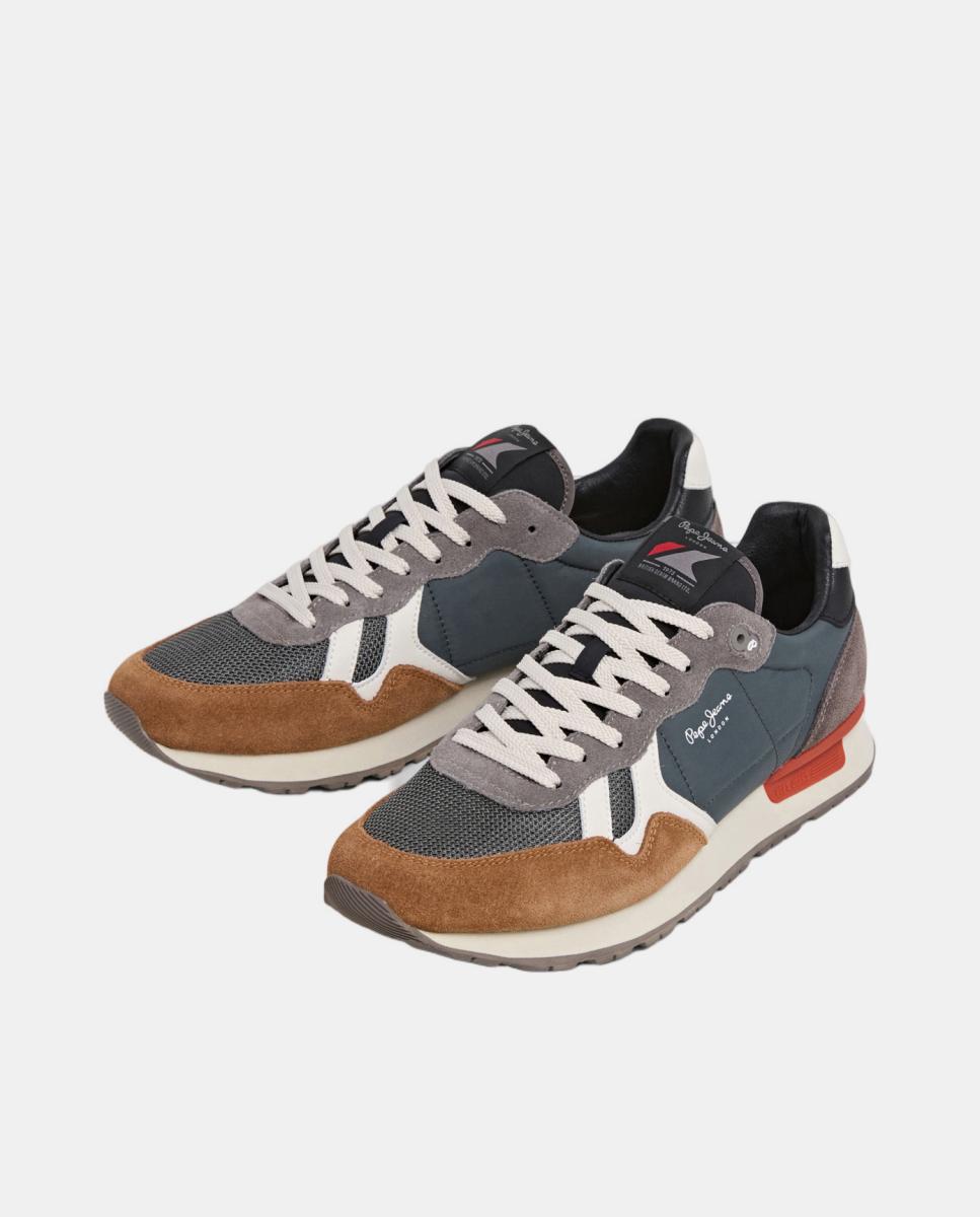Sapatilhas Retro de Estilo Running Brit Essence M Castanho-chocolate-3