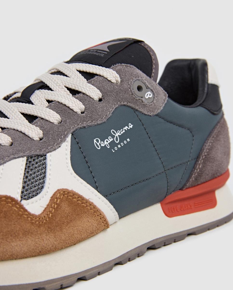 Sapatilhas Retro de Estilo Running Brit Essence M Castanho-chocolate-5