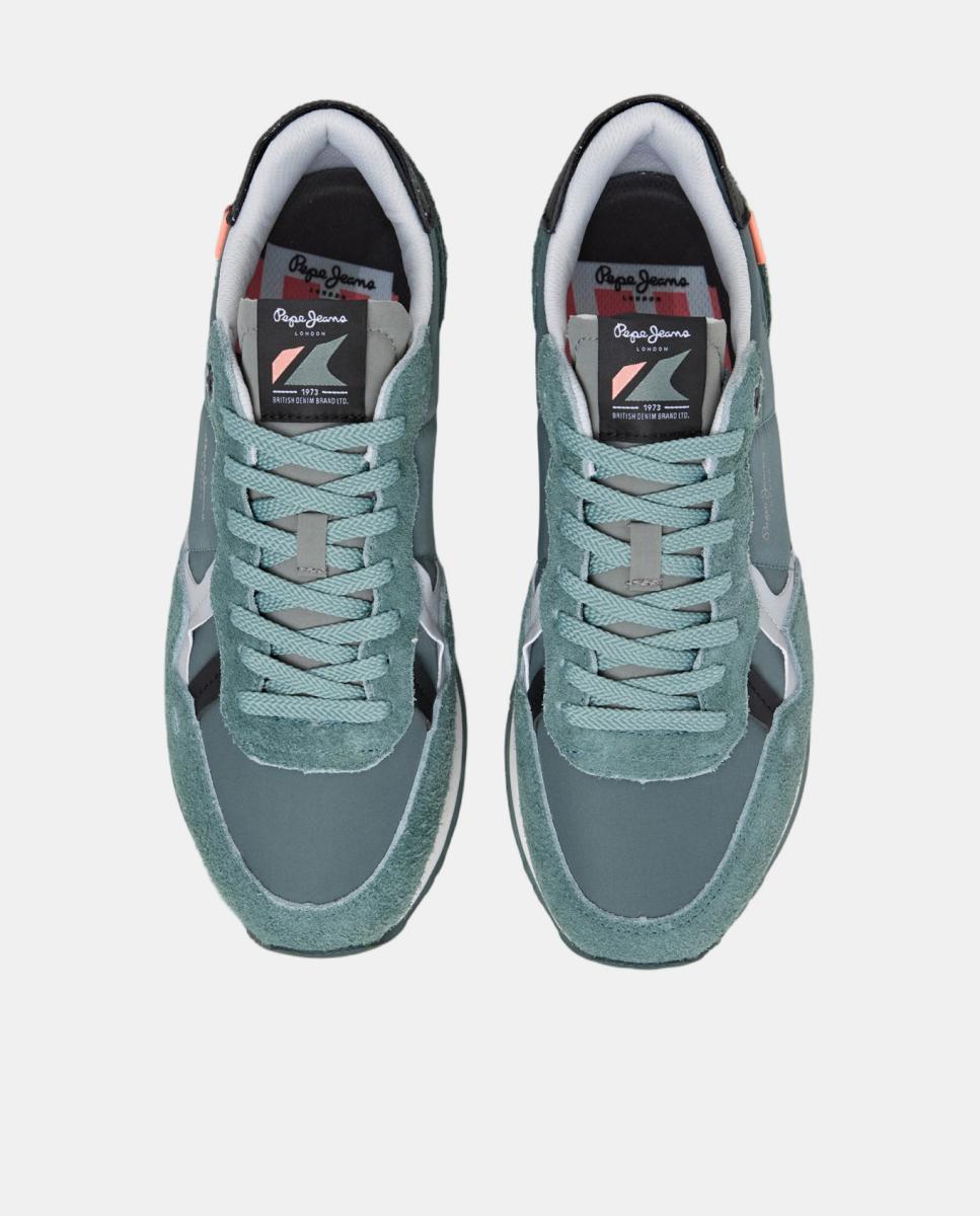 Sapatilhas Retro de Estilo Running Brit Flyer M Verde Azeitona-2