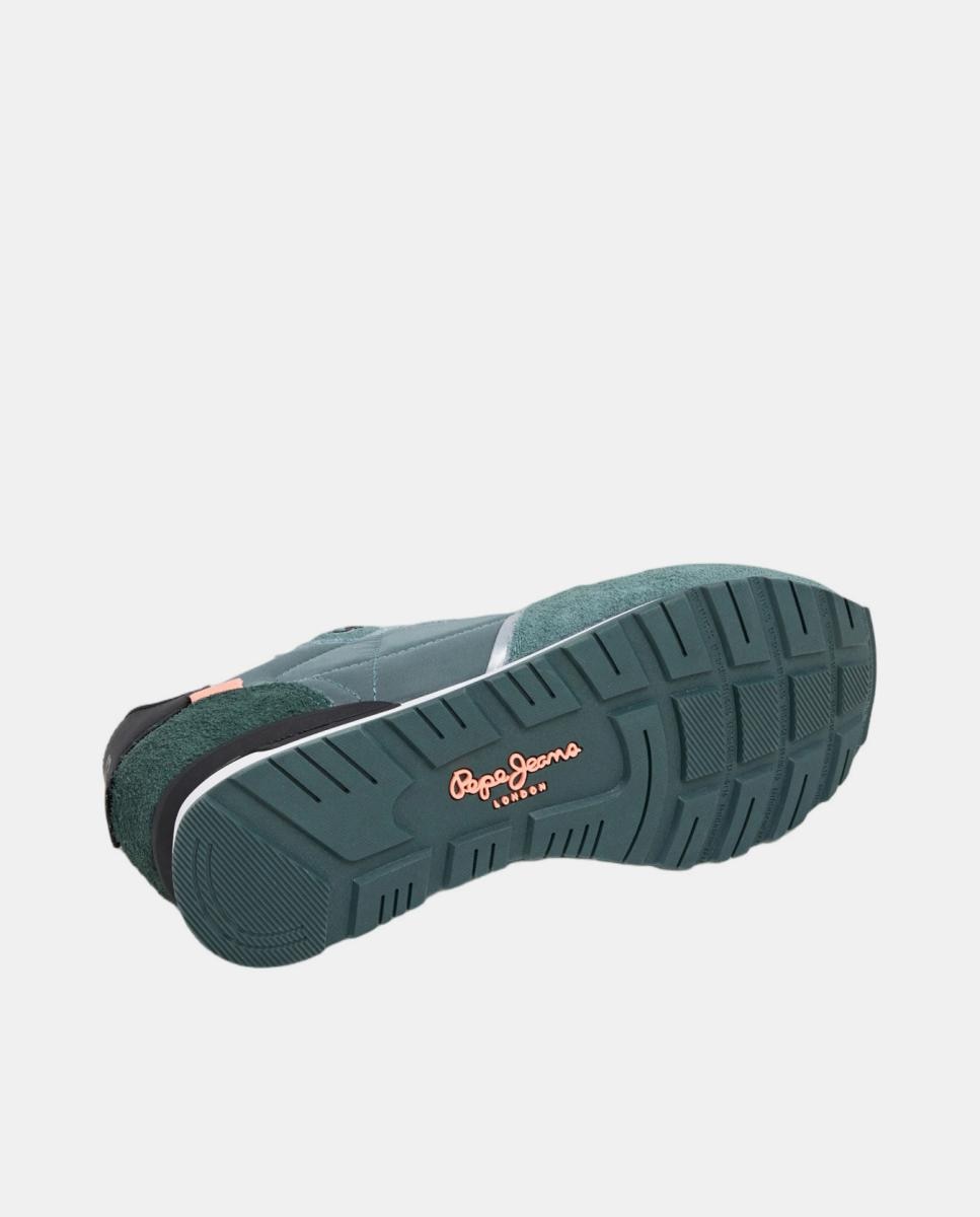 Sapatilhas Retro de Estilo Running Brit Flyer M Verde Azeitona-6