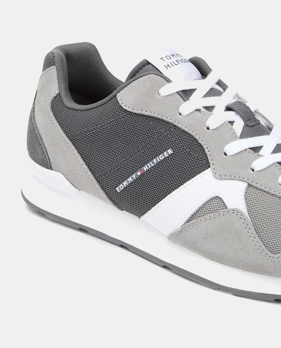 Sapatilhas Runner Retro Mix Cinzento-3