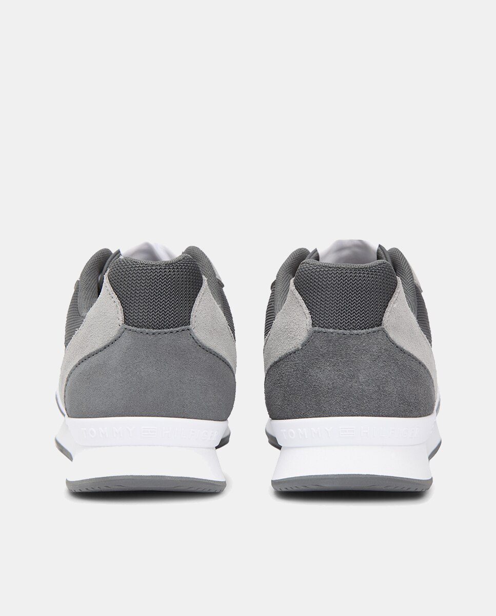 Sapatilhas Runner Retro Mix Cinzento-4